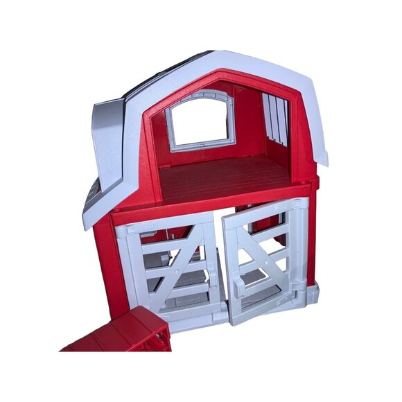 Green Toys Barn Farm Playset Lambs, Pig, Farmer - Picture 2 of 10